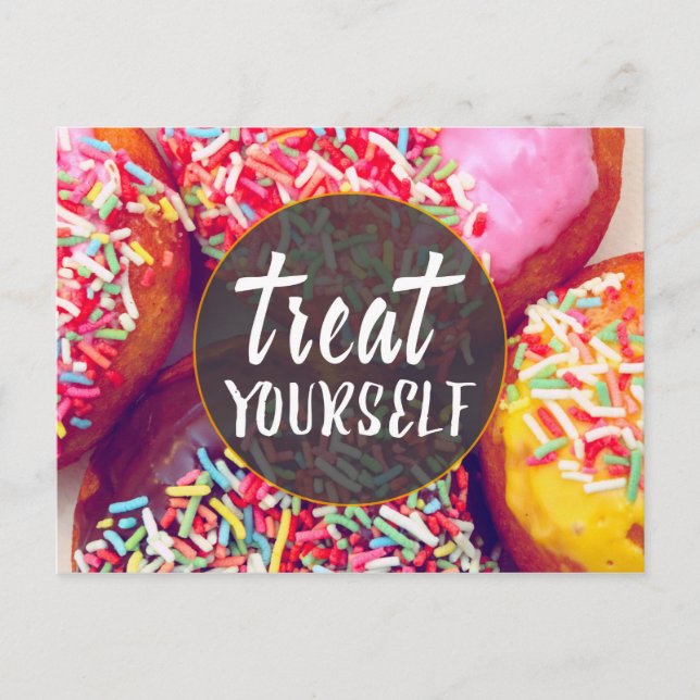 Treat Yourself Postcard (Front)