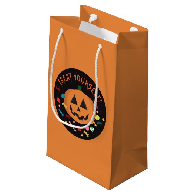 Treat Yourself! Small Gift Bag (Back Angled)