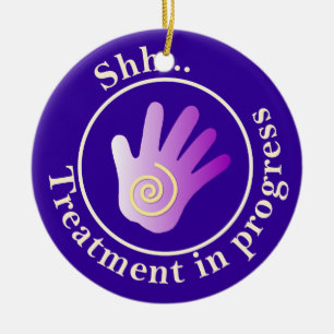 Treatment In Progress Yin Yang Door Hanger Ceramic Tree Decoration