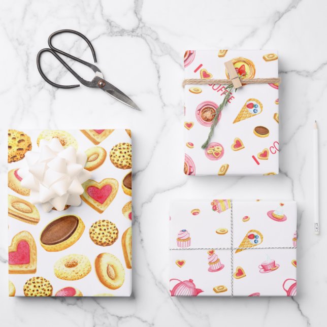 Treats And More Treats Wrapping Paper Sheet (Front)