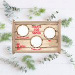 Treats For Santa Cookies and Milk  Serving Tray<br><div class="desc">This cookies and milk Christmas tray is a fun way for kids to prepare for Santa! Leave Santa some cookies and milk and don’t forget the reindeer snacks!</div>