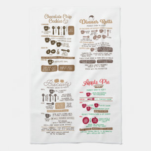 Treats recipe tea towel