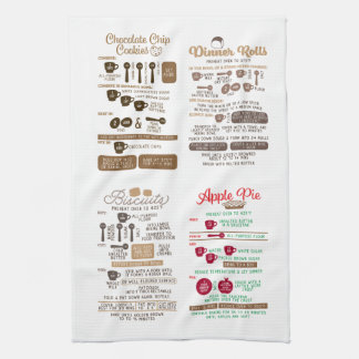 Treats recipe tea towel