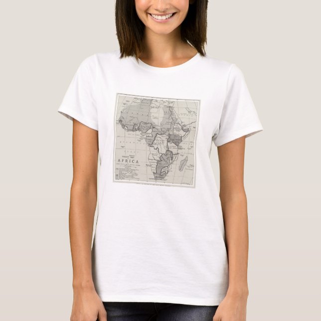 Treaty Map of Africa T-Shirt (Front)