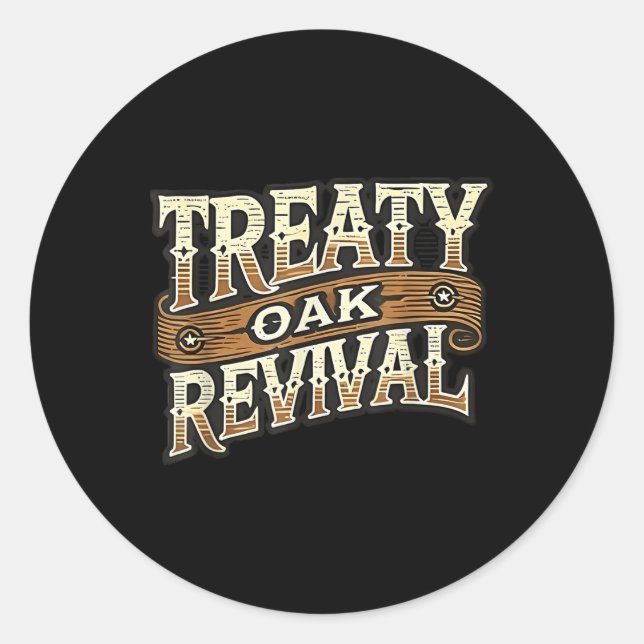 Treaty Oak Revival  Classic Round Sticker (Front)
