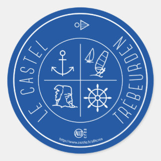 Trébeurden-Le Castel Classic Round Sticker