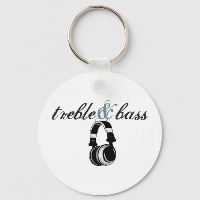 treble and bass key ring (Front)