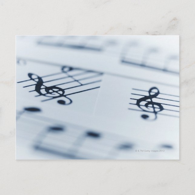 Treble Clef 2 Postcard (Front)
