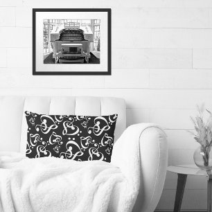 Treble Clef Bass Clef Hearts Music Throw Pillow