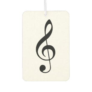 Treble Clef Car Air Freshener