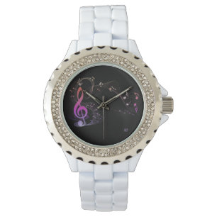*~* Treble Clef Colourful Modern Music Note Watch
