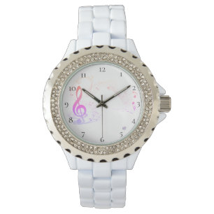 *~* Treble Clef Colourful Modern Music Note Watch