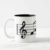 Treble Clef Fab Dad Coffee Mug Music Notes