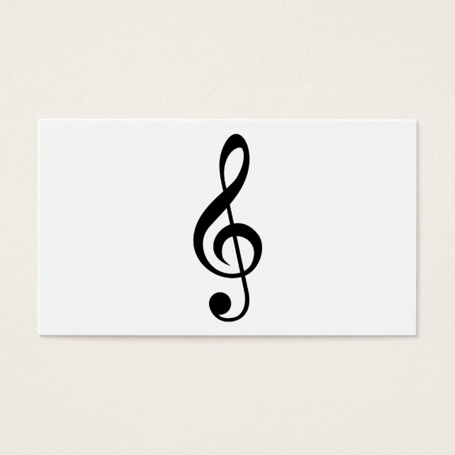 Treble Clef G-Clef Musical Symbol (Front)