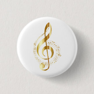 Treble clef in gold badge