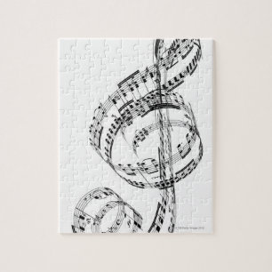 Treble Clef Jigsaw Puzzle