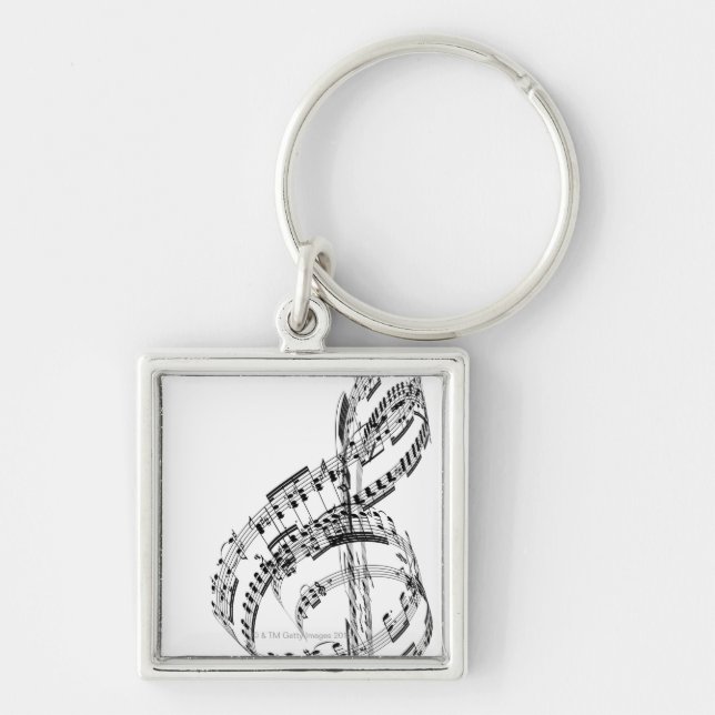 Treble Clef Key Ring (Front)