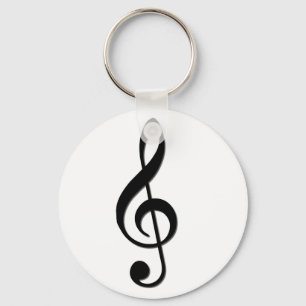 Treble Clef Key Ring
