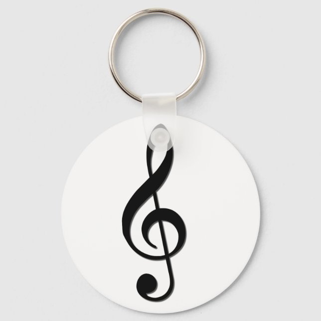 Treble Clef Key Ring (Front)
