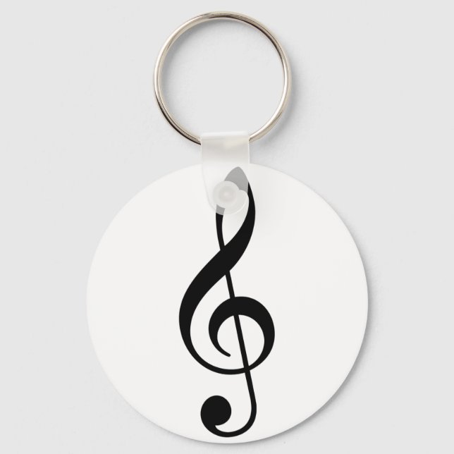 Treble Clef Key Ring (Front)