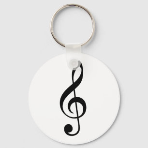 Treble Clef Key Ring