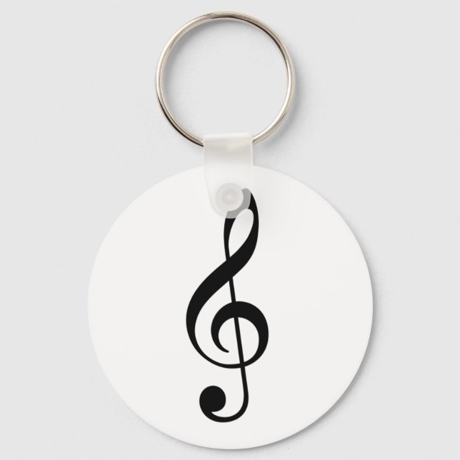 Treble Clef Key Ring (Front)