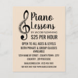 Treble Clef, Keyboard, Piano Lessons Advertising Flyer<br><div class="desc">Treble Clef,  Keyboard,  Piano Lessons Advertising Flyers By The Business Card Store.</div>