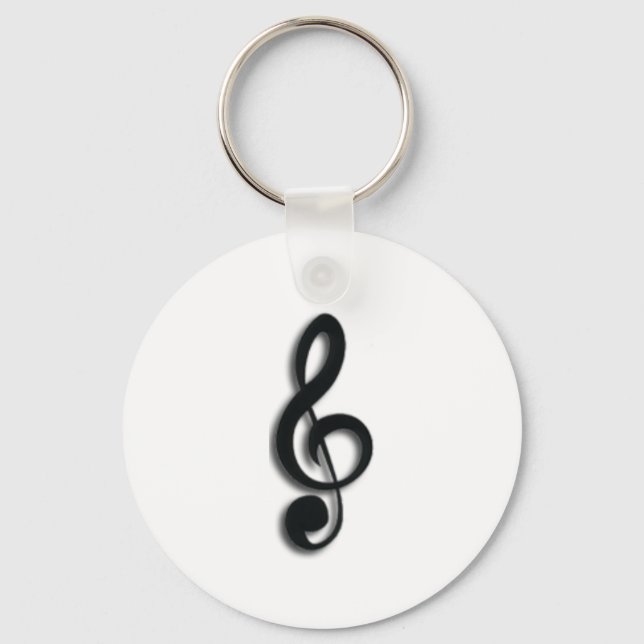 Treble Clef Keychain (Front)