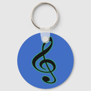 Treble Clef Keychain