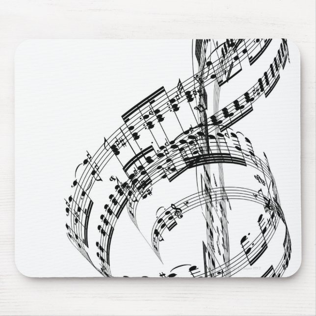 Treble Clef Mouse Mat (Front)