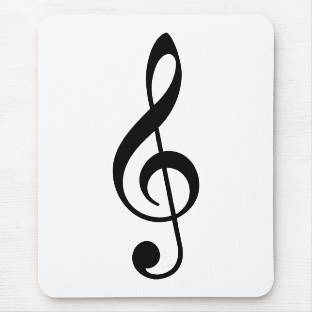 Treble Clef Mouse Mat (Front)