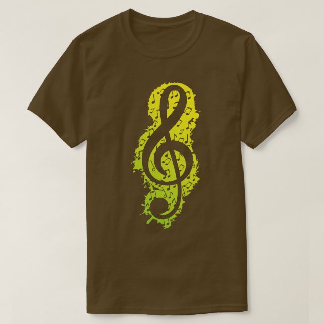 Treble Clef Music 1 T-Shirt (Design Front)