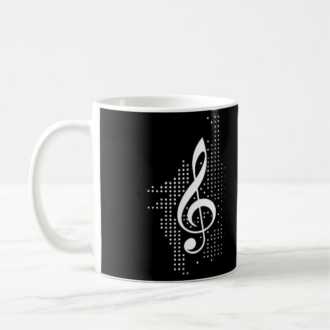Treble Clef Music Coffee Mug (Left)