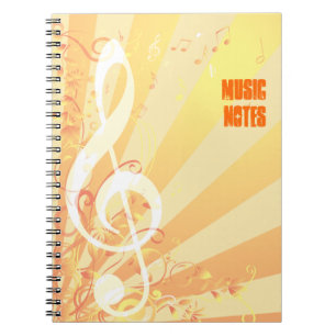 Treble Clef Music Notebook