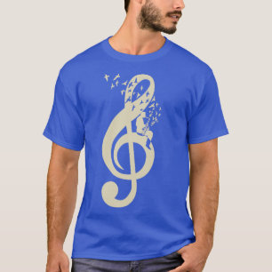Treble Clef Music Saxophone Vintage T-Shirt