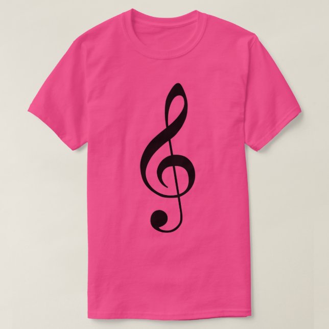 Treble Clef Music  T-Shirt (Design Front)
