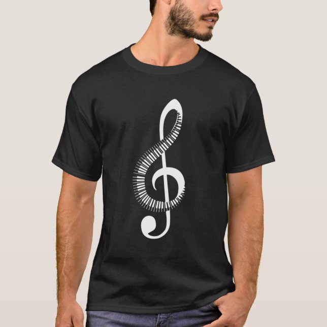 Treble Clef Music T-Shirt (Front)