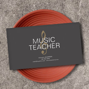 Treble Clef Music Teacher Business Card