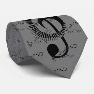 Treble Clef Music Tie