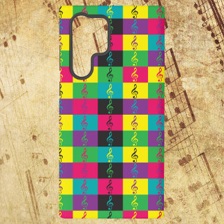 Treble Clef Pattern Colourful Bright Samsung Galaxy Case