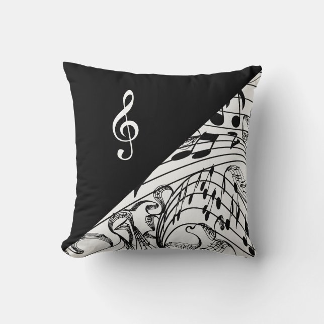 TREBLE CLEF-PILLOW CUSHION (Front)