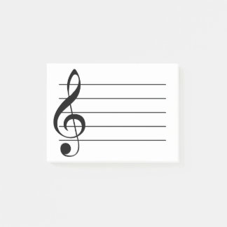 Treble Clef Post-it Notes