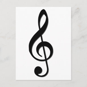 Treble Clef Postcard