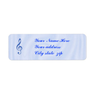TREBLE CLEF- RETURN ADDRESS LABELS