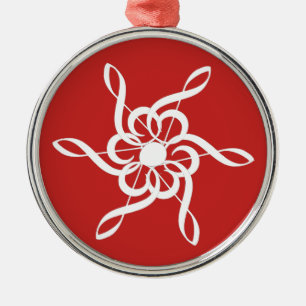 Treble Clef Snowflake Musical Christmas Ornament