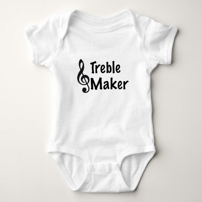 Treble Maker Baby Bodysuit (Front)