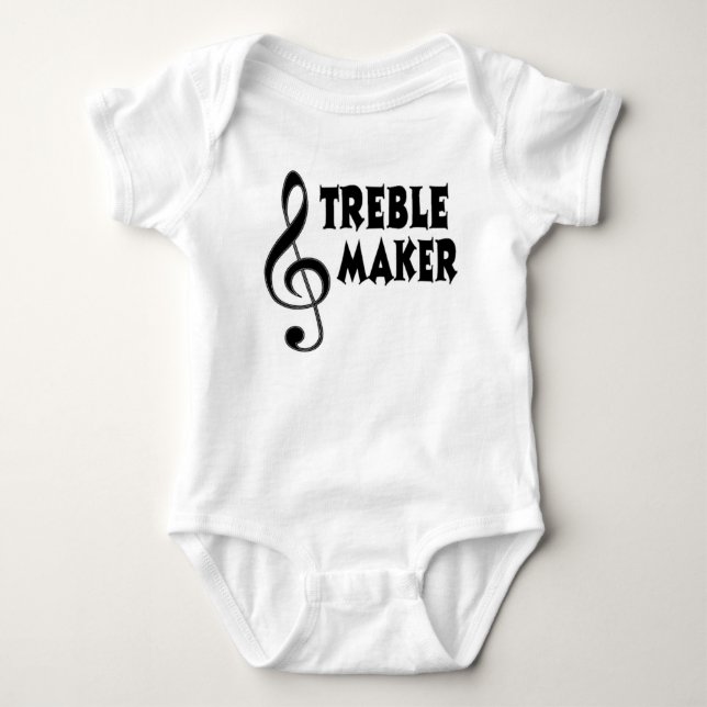 Treble Maker Baby Bodysuit (Front)