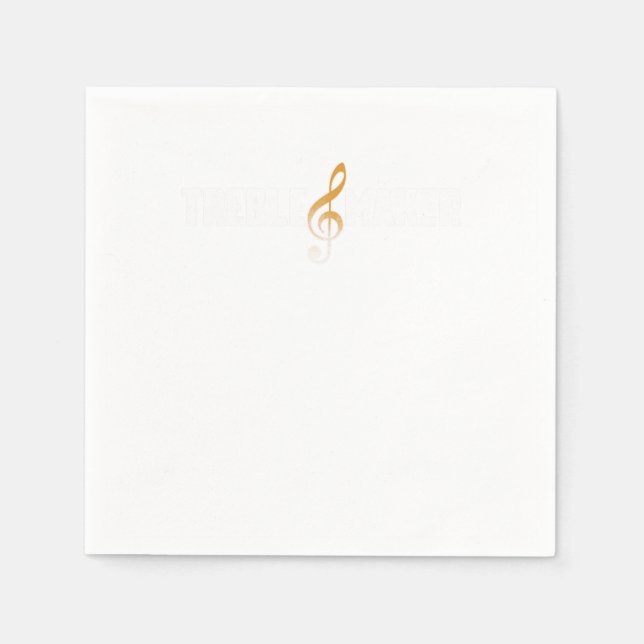Treble Maker Clef Music Musician Notes Compose Gif Napkin (Front)