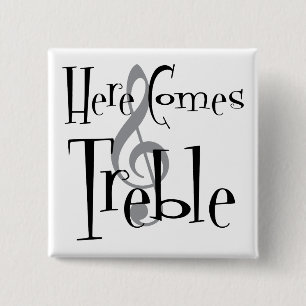 Treble Square Button