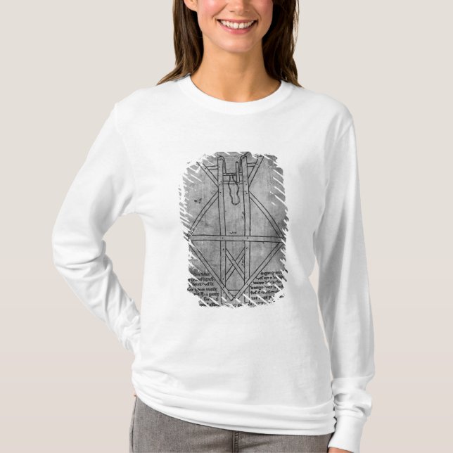 Trebuchet, machine to throw arrows T-Shirt (Front)